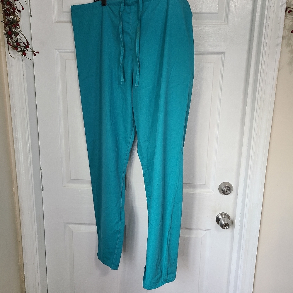 Scrub Station V.S. Collection Scrub Pants, Size: XL Color: Teal